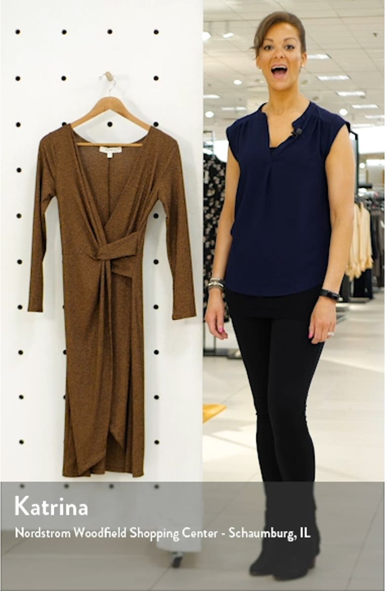 Rib Long Sleeve Midi Dress, sales video thumbnail
