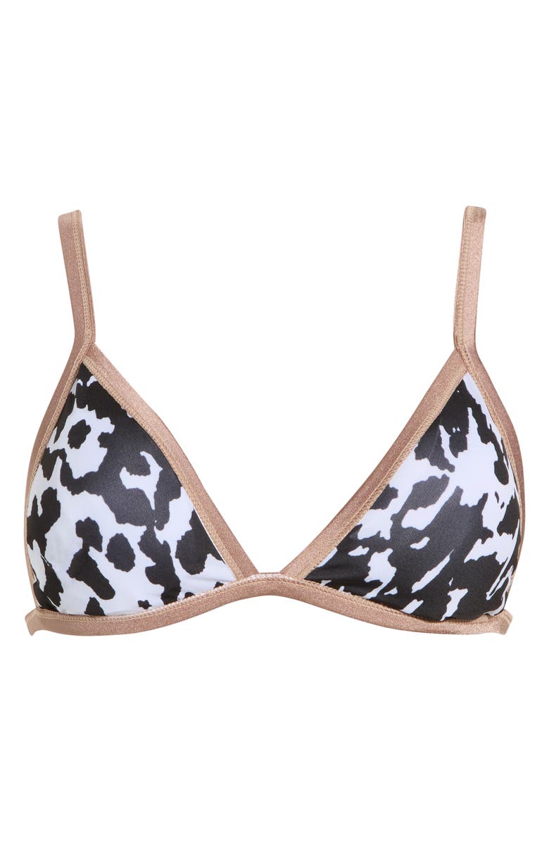 Maaji Rewind Reversible Bikini Top, Alternate, color, Brown