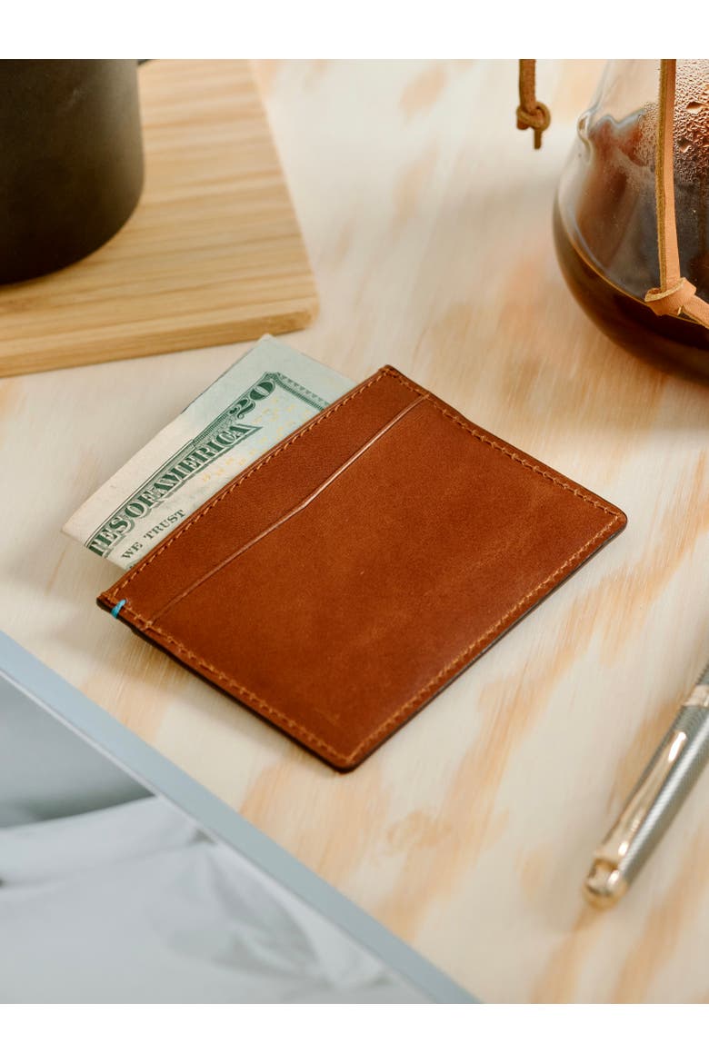 The Toscano Italian Leather Card Wallet, Alternate, color, Tuscan Tan