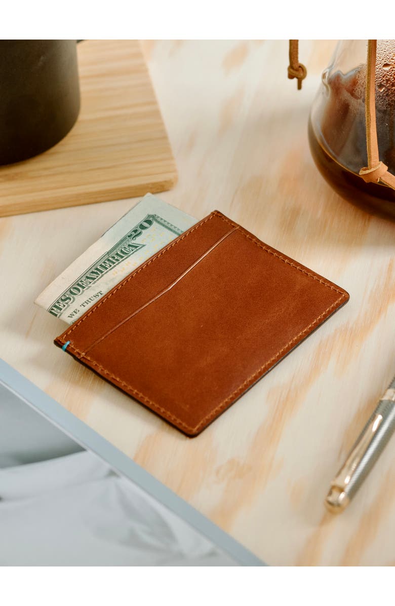 Bluebonnet The Toscano Italian Leather Card Wallet, Alternate, color, Tuscan Tan