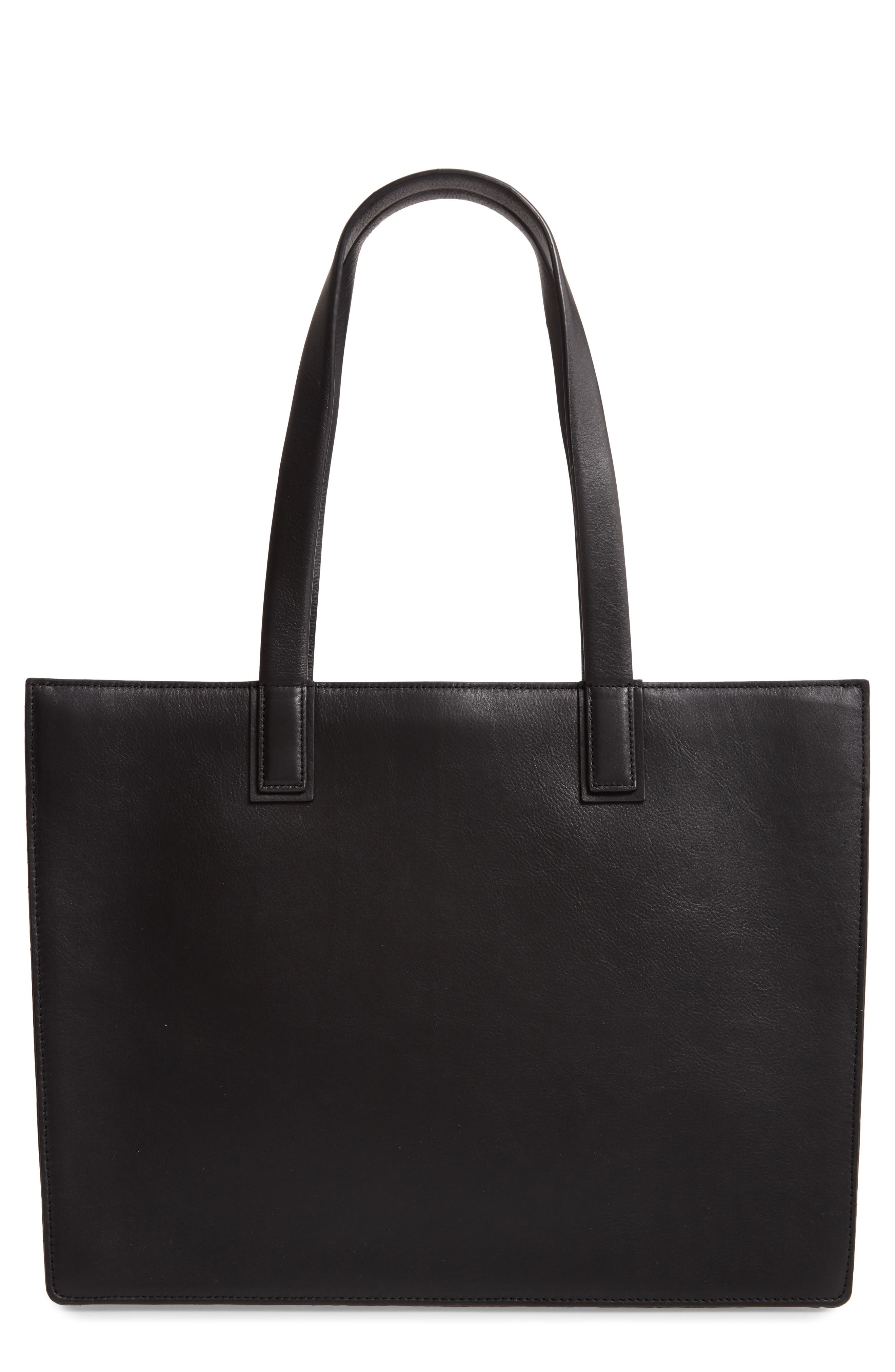 Nordstrom Concertina Leather Accordion Tote, Main, color, 