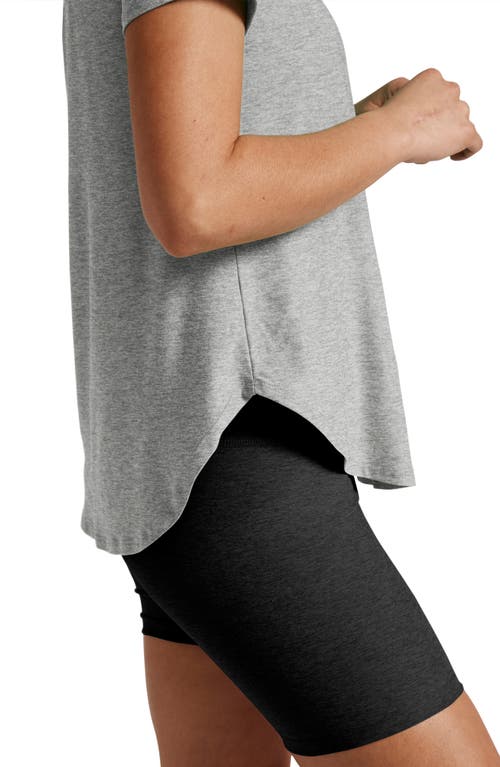 Shop Beyond Yoga On The Down Low T-shirt In Silver Mist