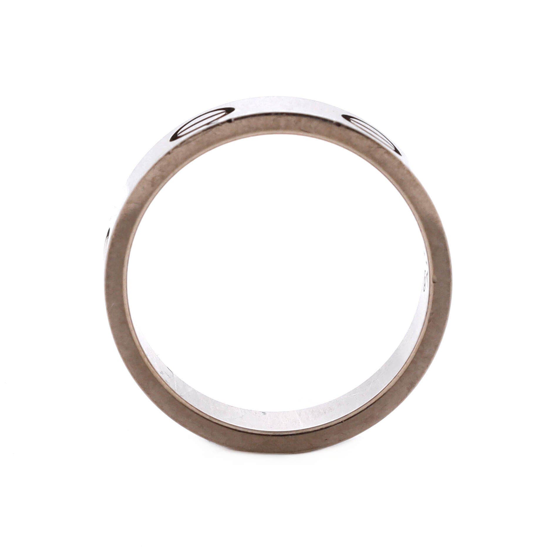 Love Band Ring 18K White Gold, Alternate, color, Metallic Gold