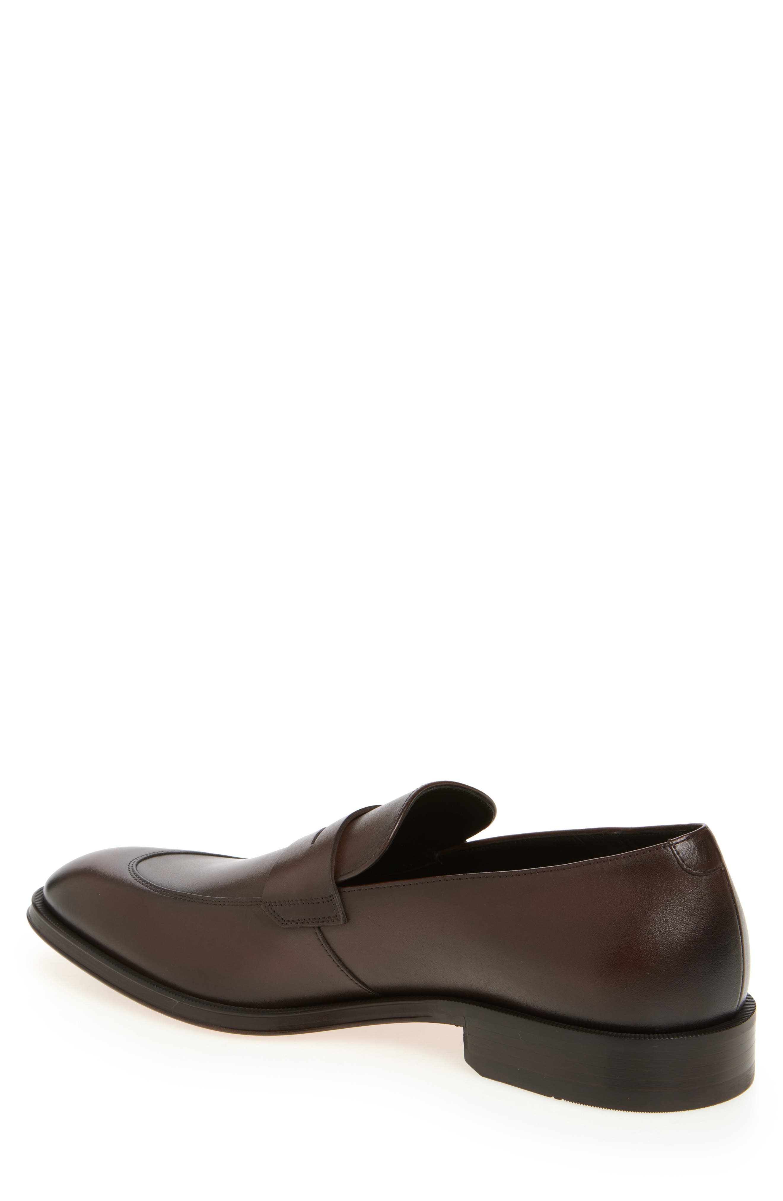 BOSS Derrek Penny Loafer, Alternate, color, Dark Brown