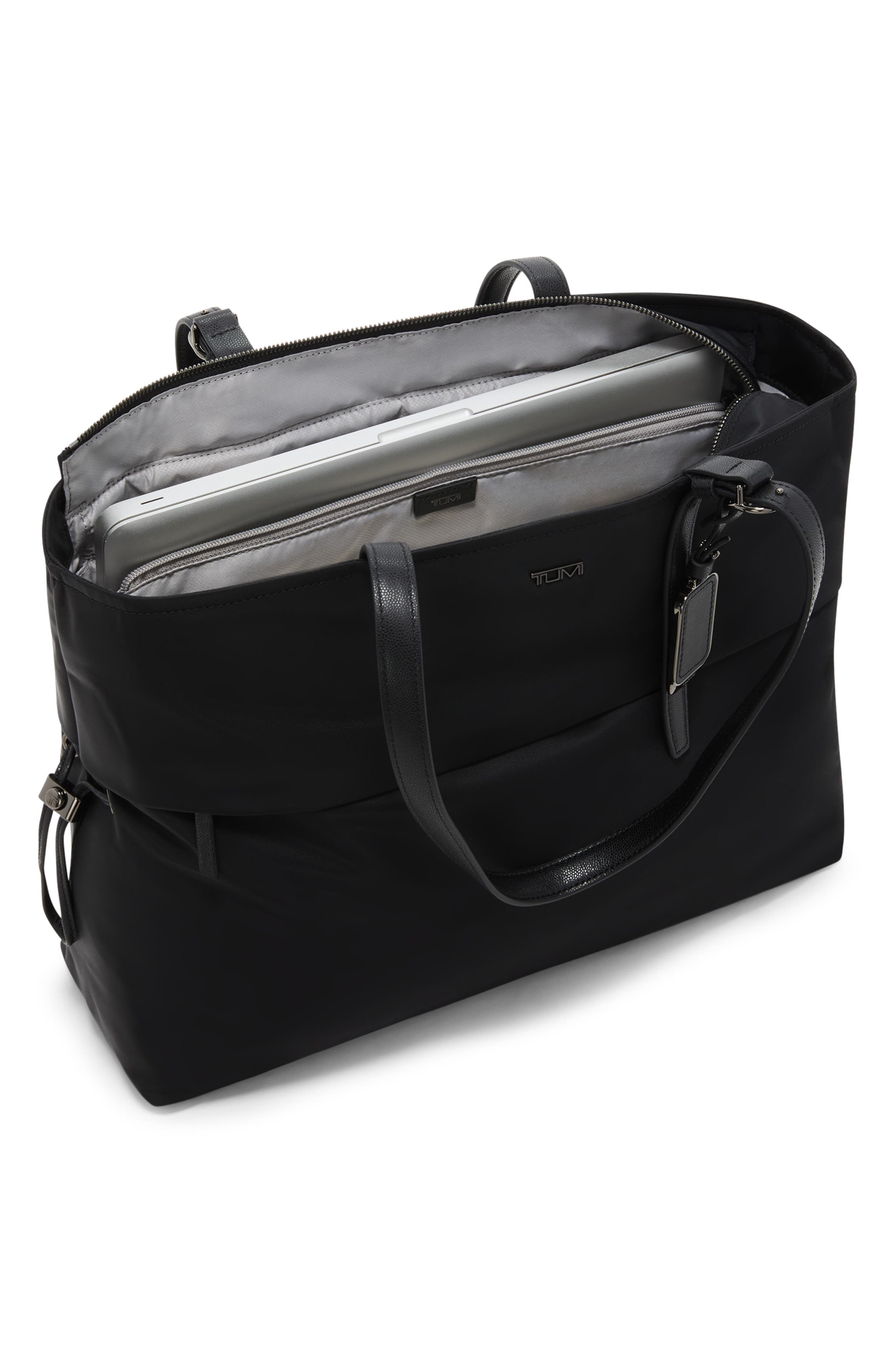 TUMI Voyageur Cam Large Tote Bag, Alternate, color, Black/ Gunmetal