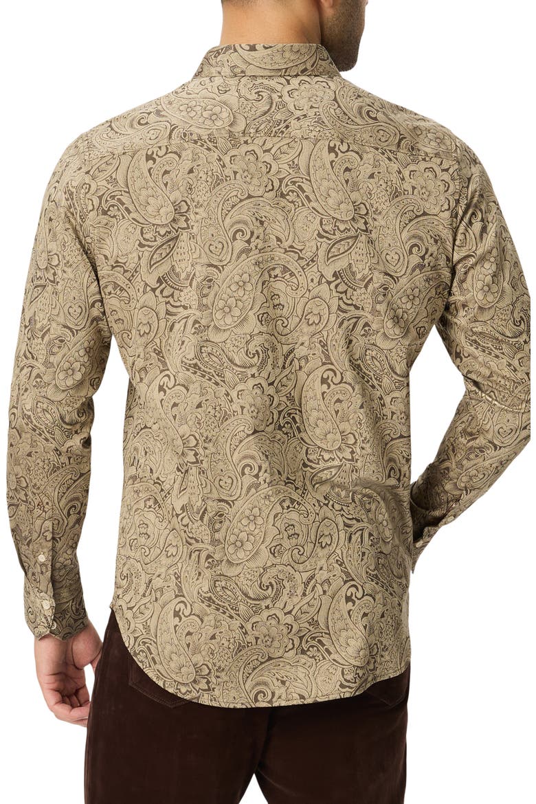 Hudson Stretch Button-Up Shirt, Alternate, color, KHAKI