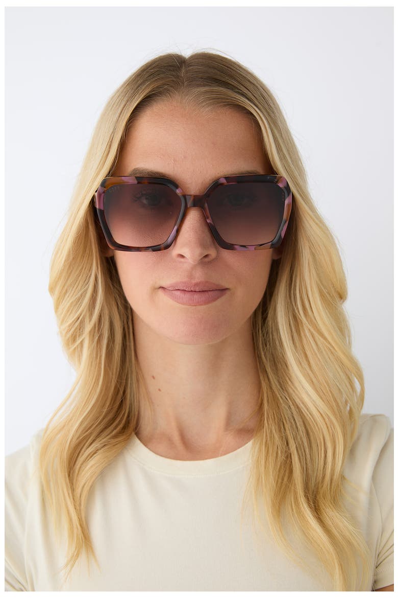 Sloane 54mm Square Sunglasses, Alternate, color, BROWN GRADIENT