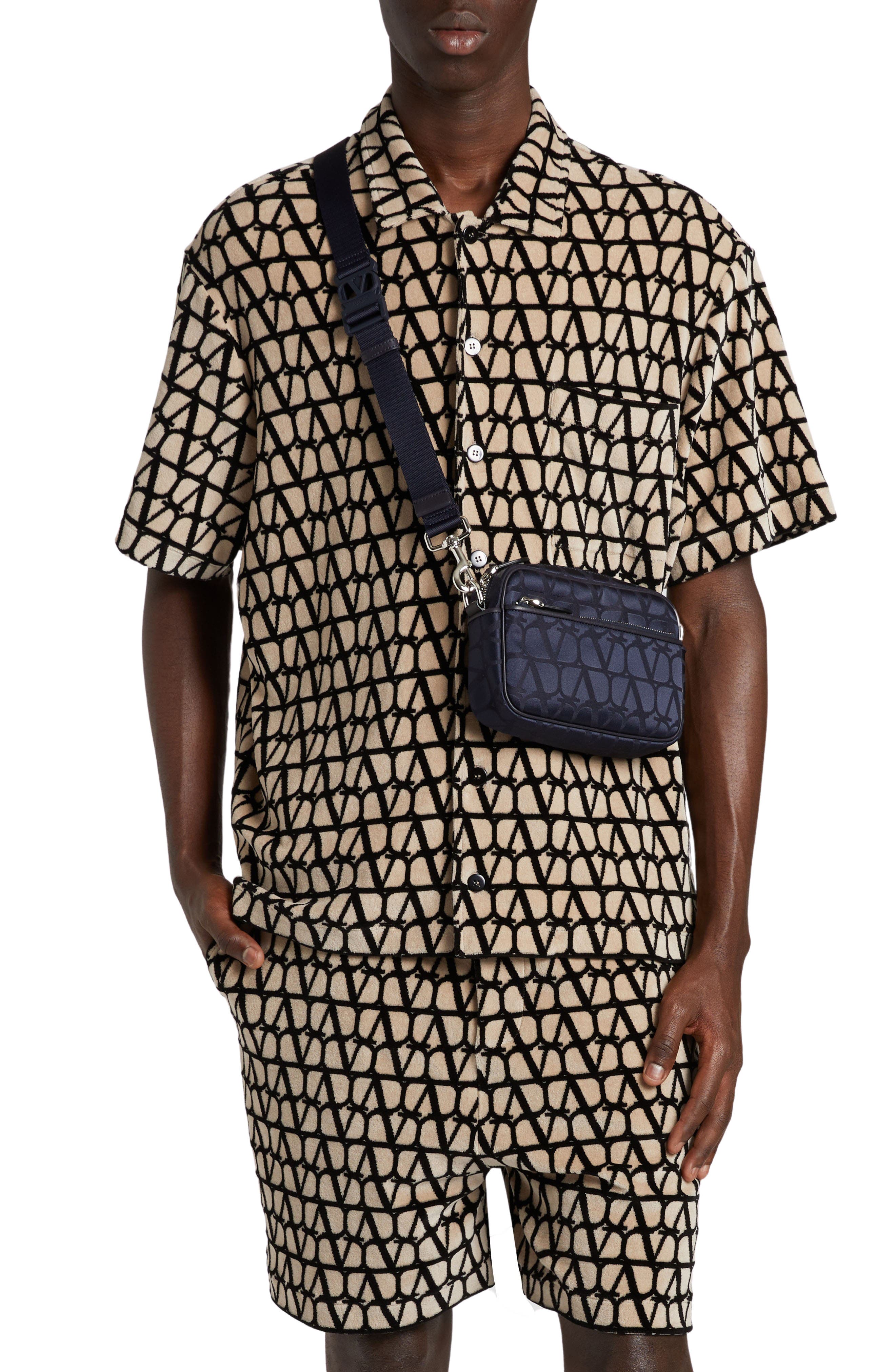 Valentino Garavani Toile Iconograph Camera Bag, Alternate, color, 