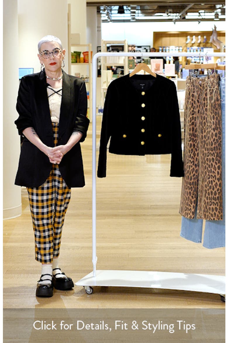 Quilted Crop Velvet Jacket video