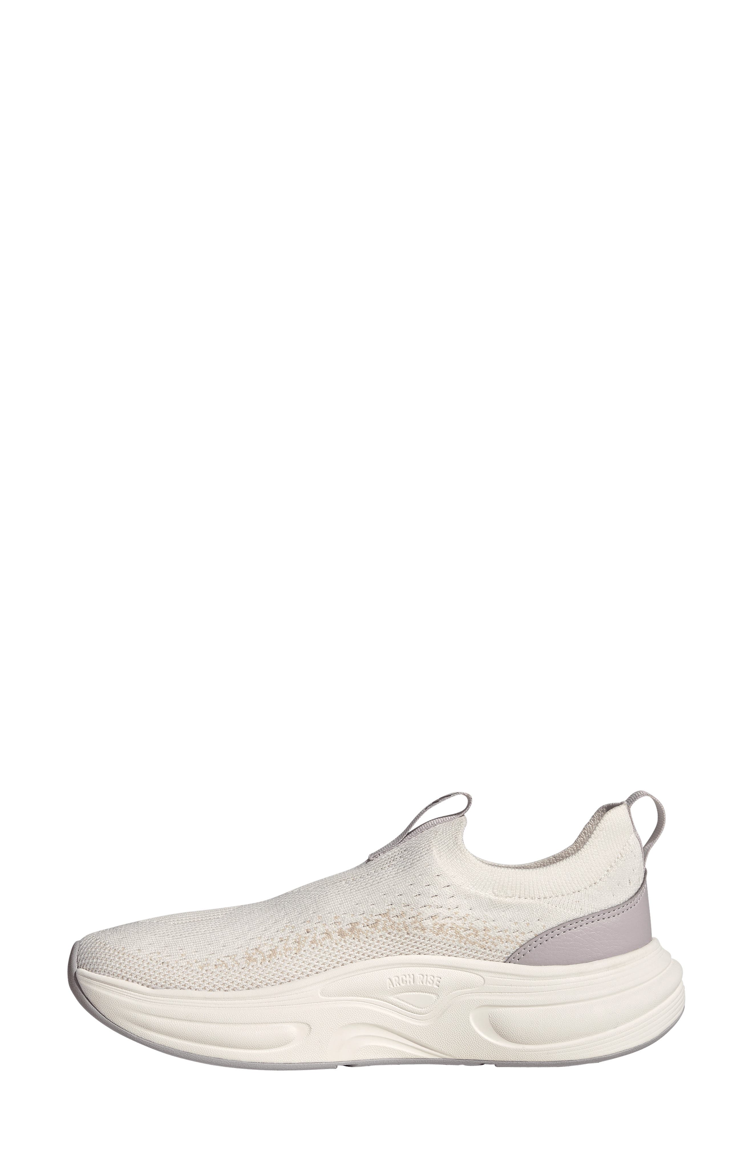 adidas Cloudfoam Cuxxion Slip-On Sneaker, Alternate, color, White/ Matte Silver/ Purple