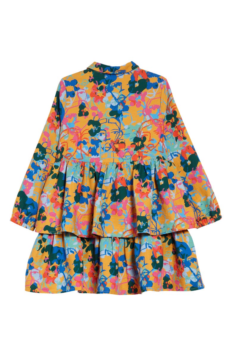 Nordstrom Cristina Martinez Kids' Tiered Woven Shirtdress, Alternate, color,