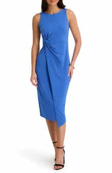 Siena Side Knot Crepe Scuba Dress