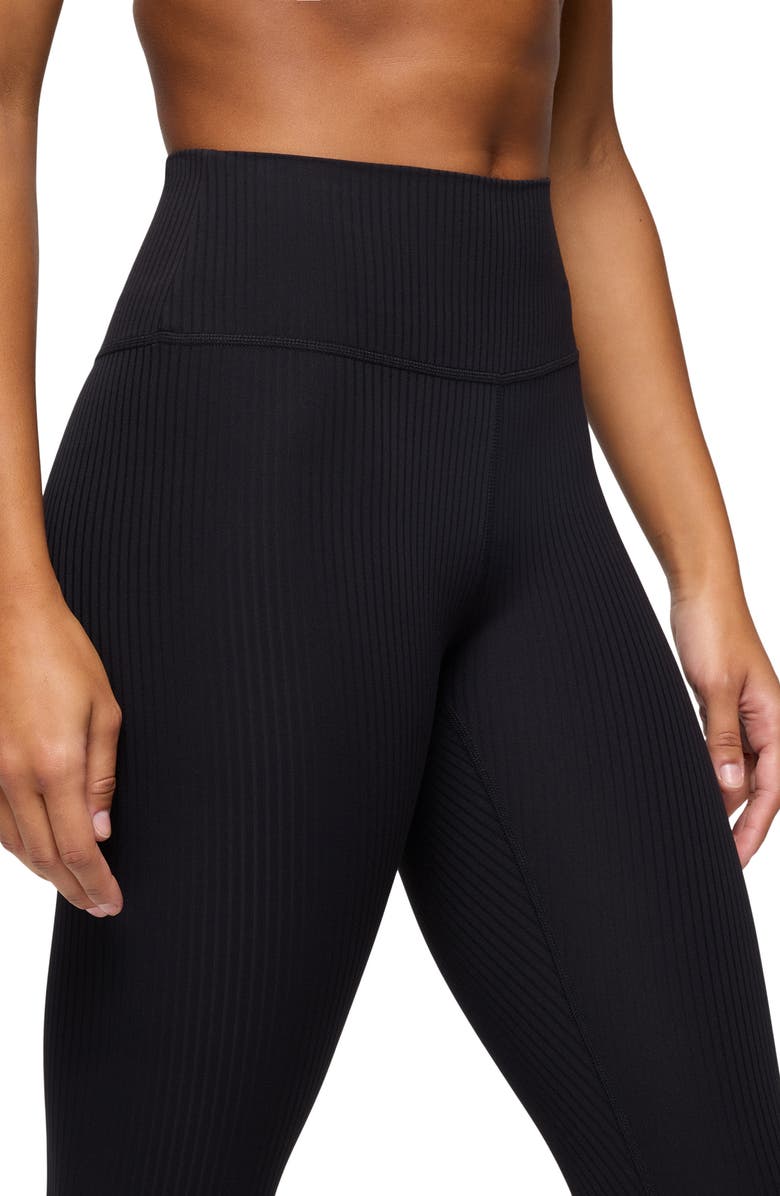 prAna Luxara Rib Leggings, Alternate, color, Black