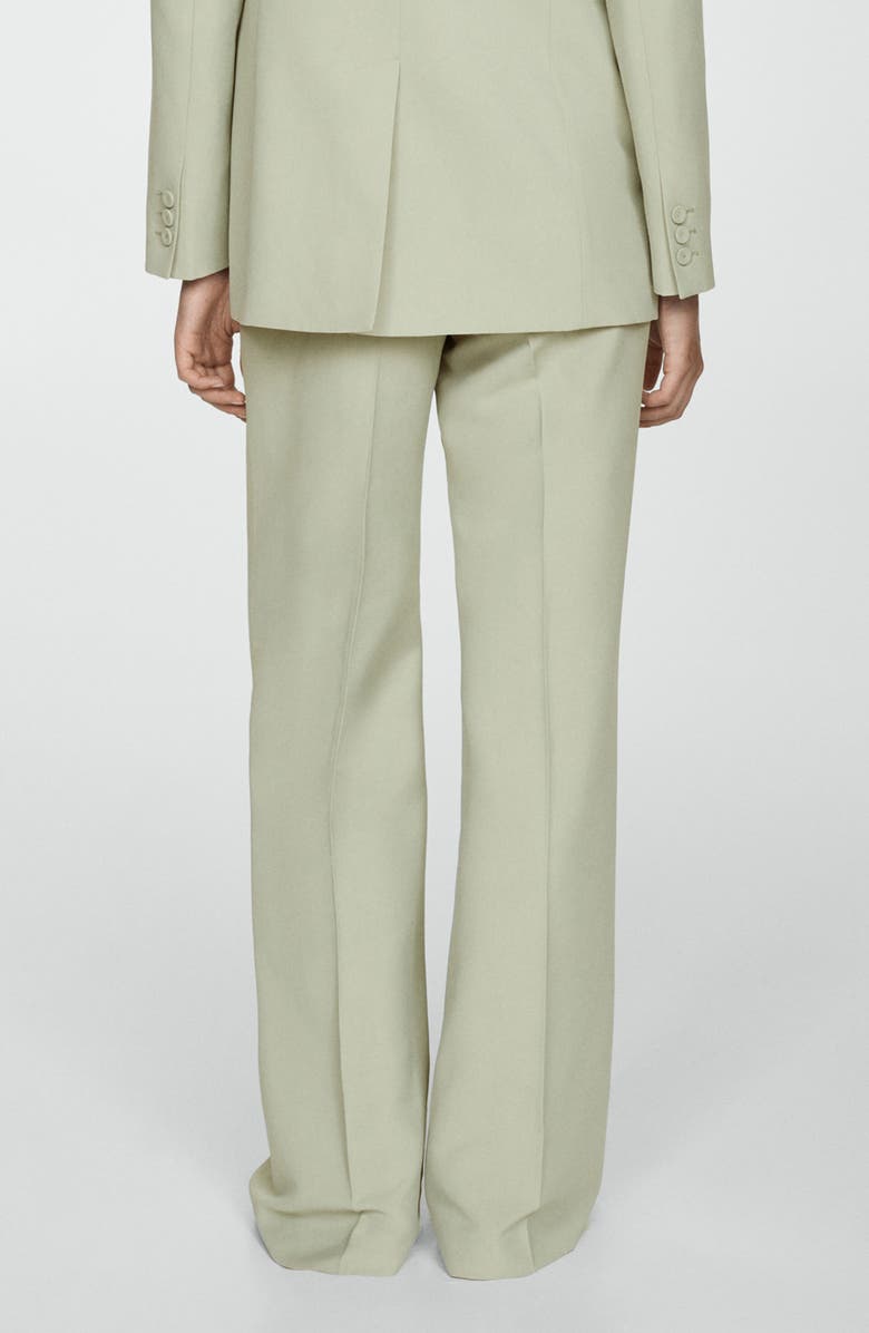 MANGO Flare Pants, Alternate, color, Pastel Green