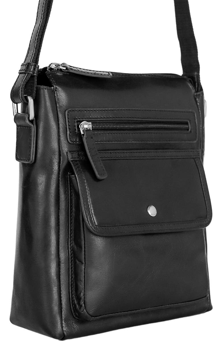 Mancini Buffalo Leather Everyday Crossbody Bag, Alternate, color,