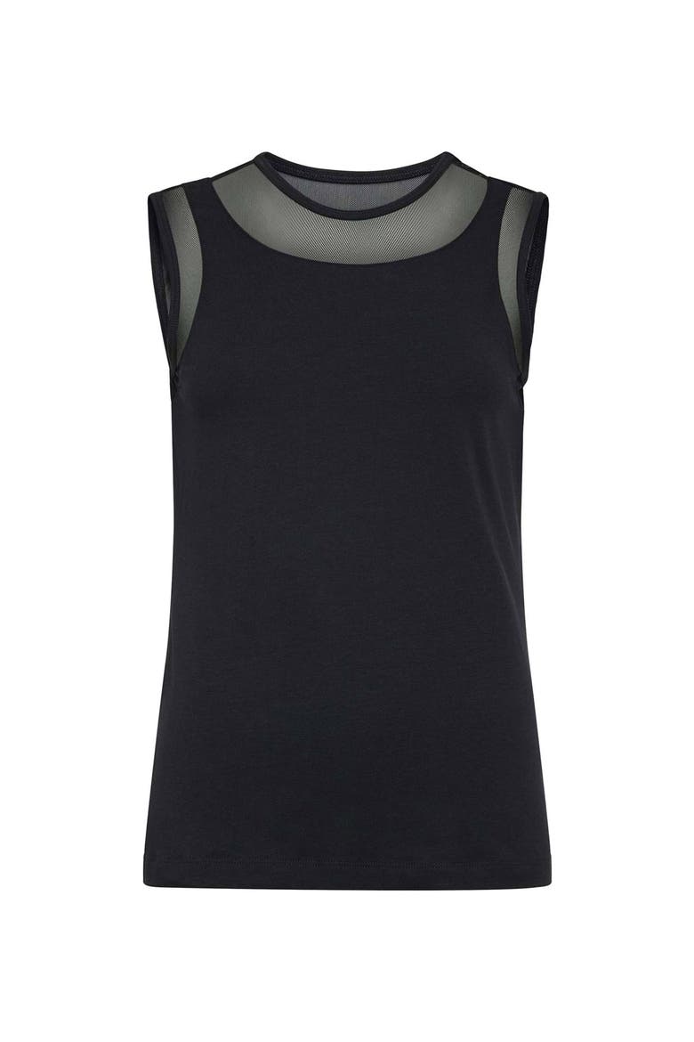 Flo Pima Cotton Tank, Alternate, color, Black