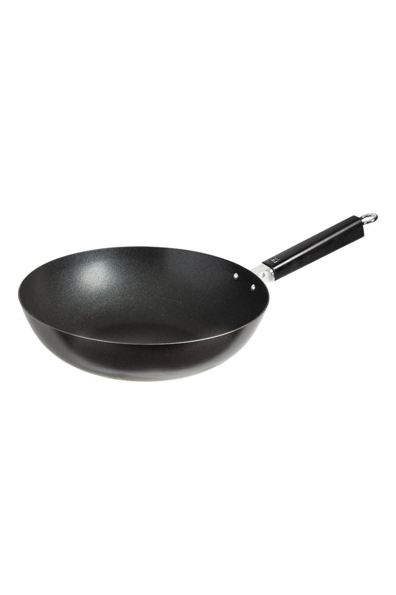 Carbon Steel Excalibur Nonstick Stir Fry Pan with Phenolic Handle, 12-Inch, Main, color, Black