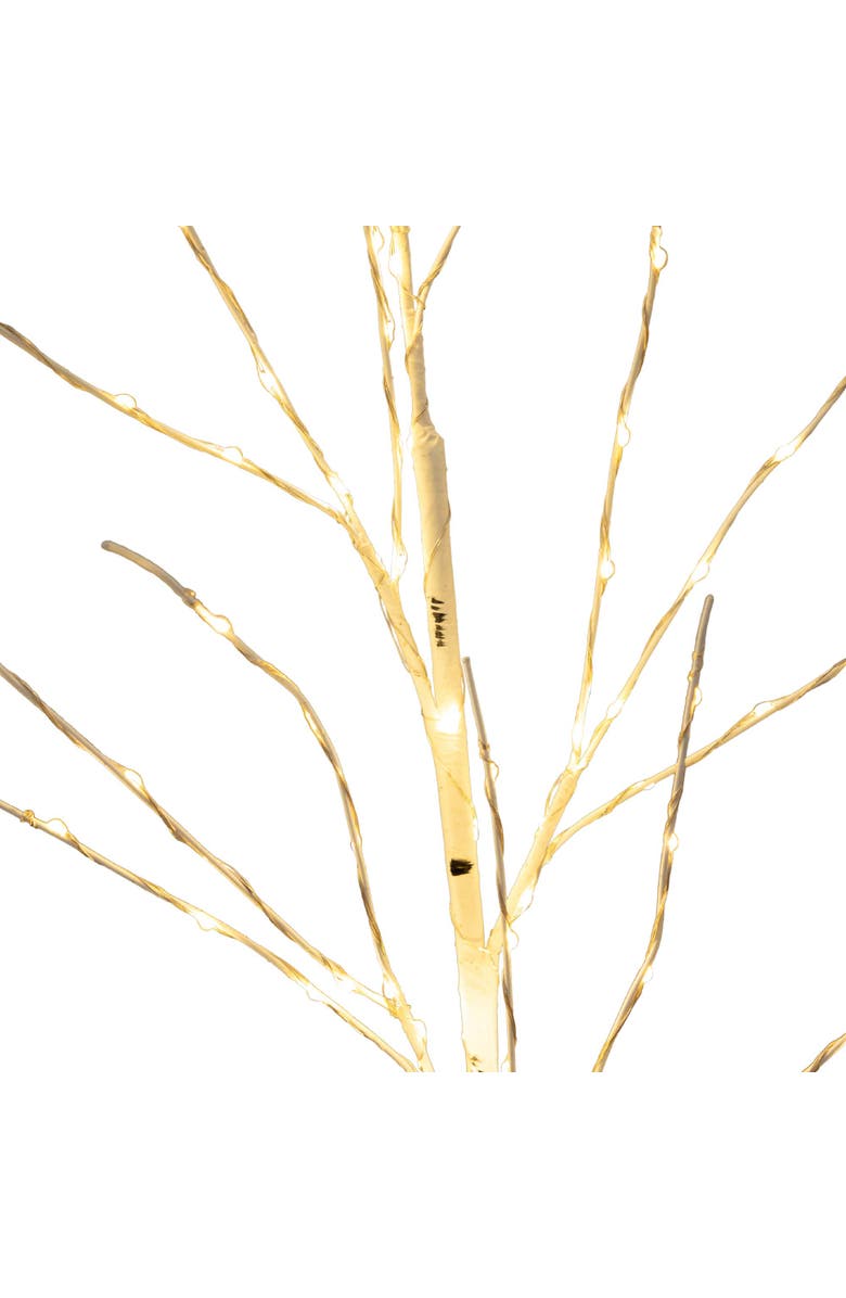 NEARLY NATURAL 36-in Pre-Lit Artificial White Birch Branches with 150 Warm White LED Lights - Set of 2, Alternate, color, White