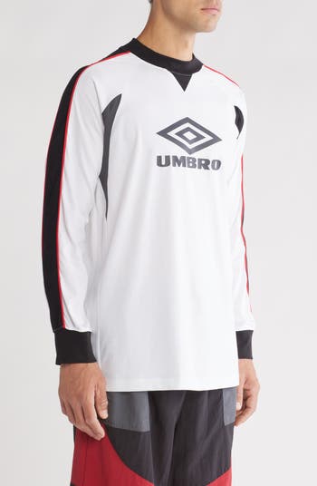 Paneled Long Sleeve Logo Graphic T-Shirt
