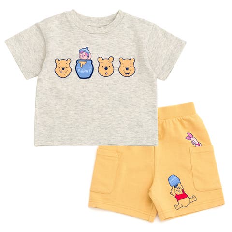 T-Shirt & French Terry Shorts Set (Toddler & Little Kid)