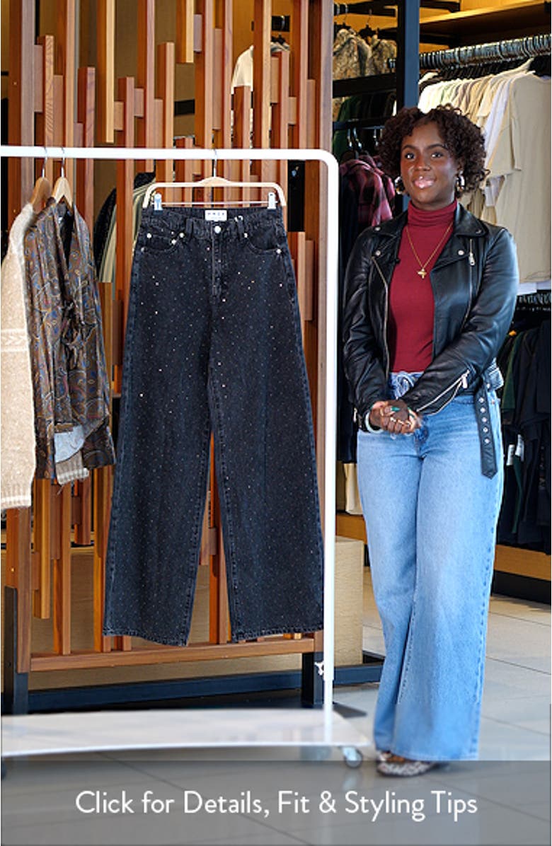 The Wanderer Rhinestone Wide Leg Jeans, sales video thumbnail