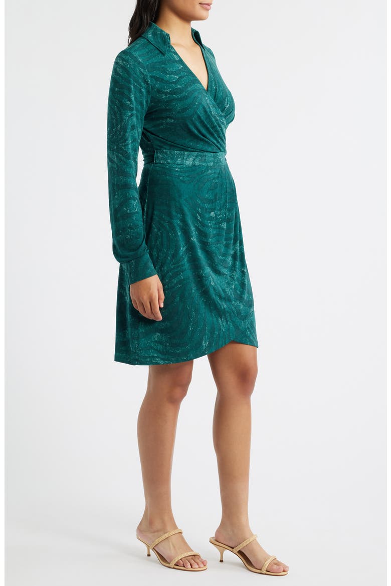 Carmela Bayside Long Sleeve Wrap Dress, Alternate, color, BRINY DEEP