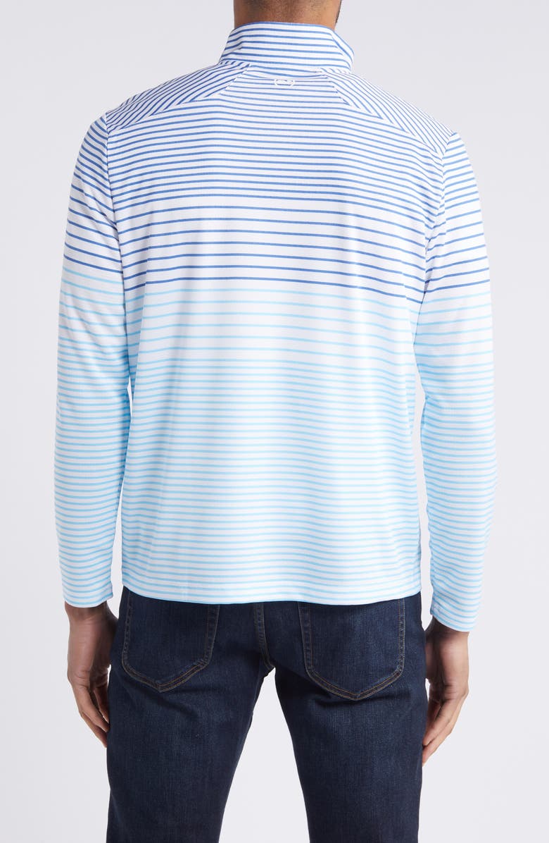 vineyard vines Sankaty Stripe Quarter Zip Performance Pullover, Alternate, color, 