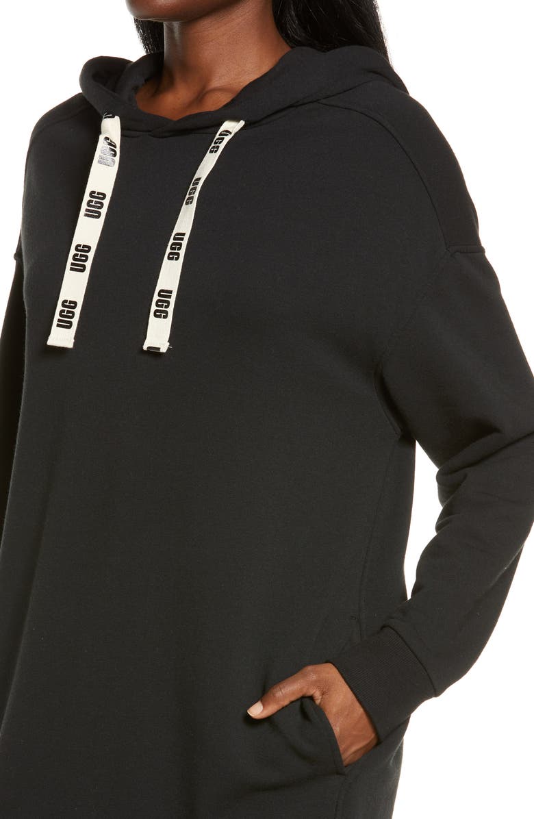 UGG<sup>®</sup> Aderlyn Fleece Lounge Hoodie Dress, Alternate, color,