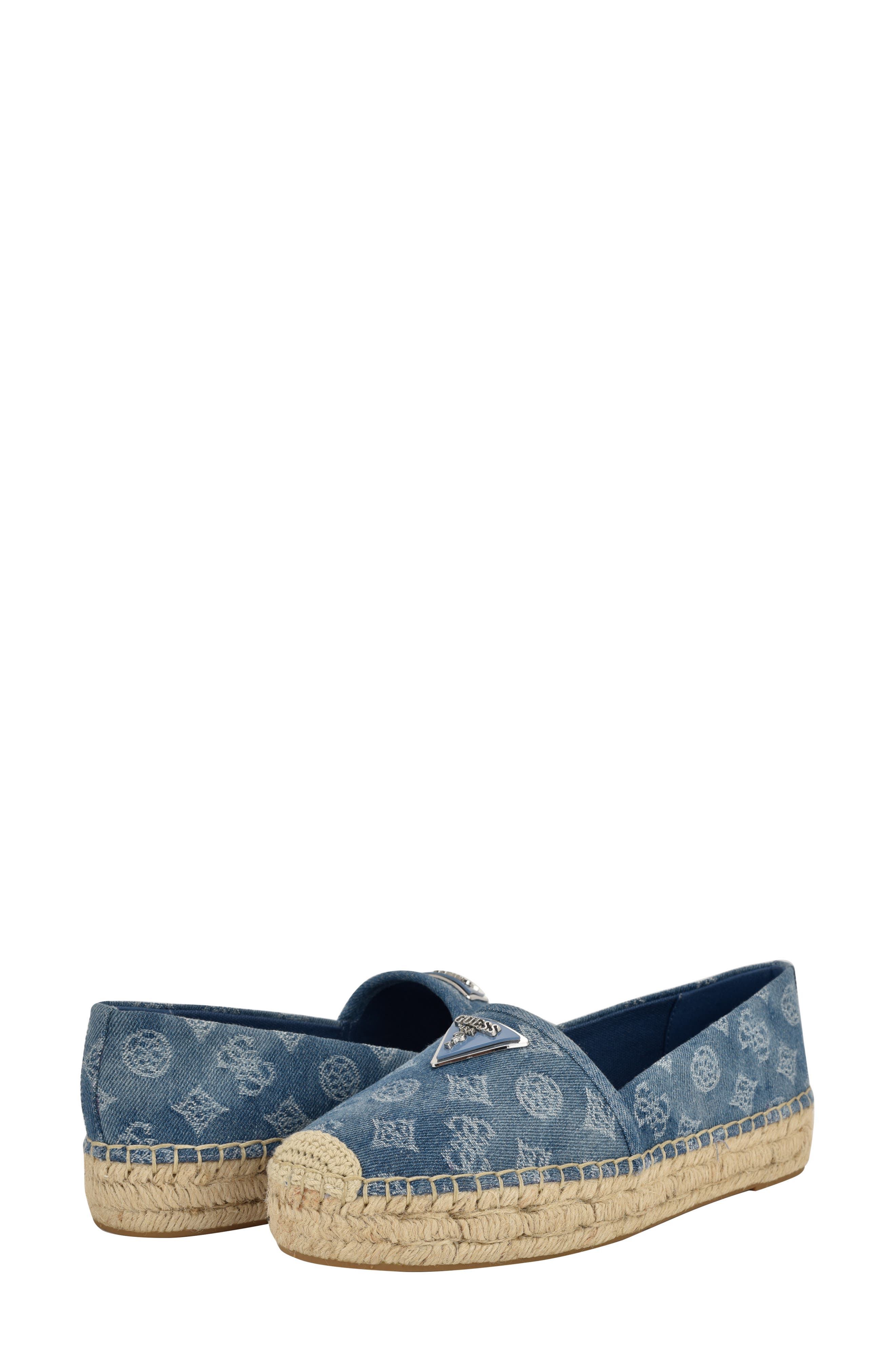 GUESS Jolandon Espadrille, Alternate, color, Blue