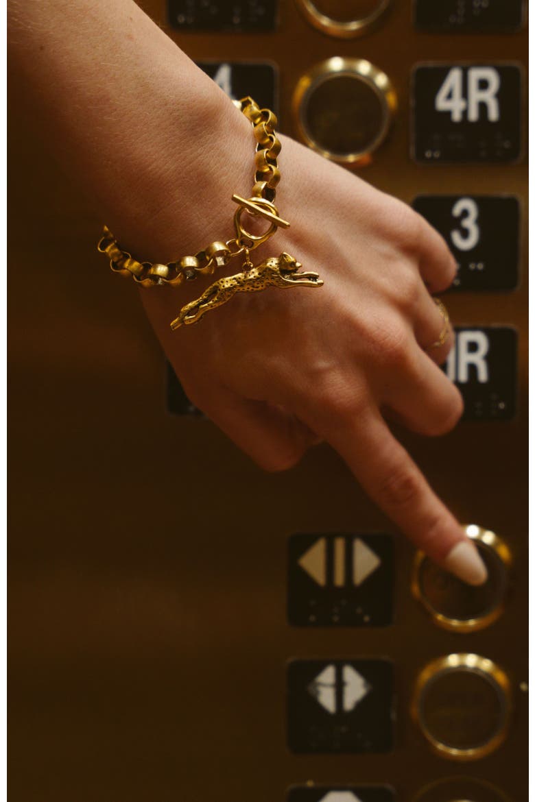 Roxy Bracelet, Alternate, color, Gold
