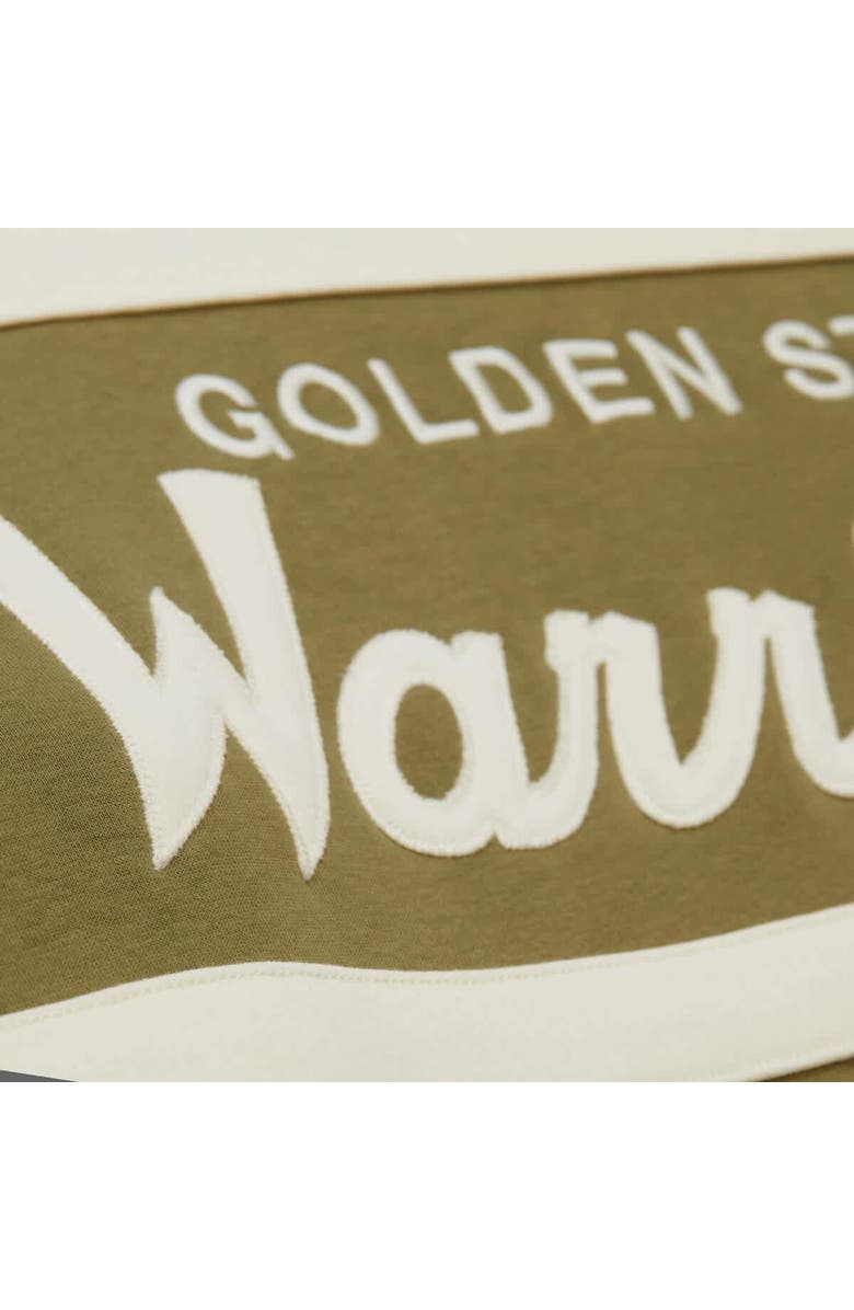 Mitchell & Ness Men's Mitchell & Ness Olive/Black Golden State Warriors Double Clutch Head Coach Hoodie, Alternate, color, Olive