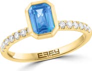 EFFY Blue Topaz & Diamond Ring