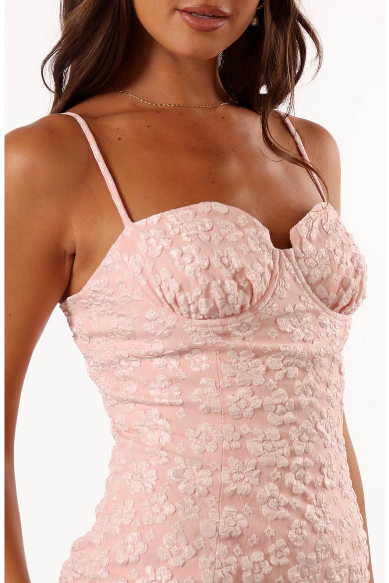 Karrigan Floral Body-Con Minidress, Alternate, color, PINK FLORAL