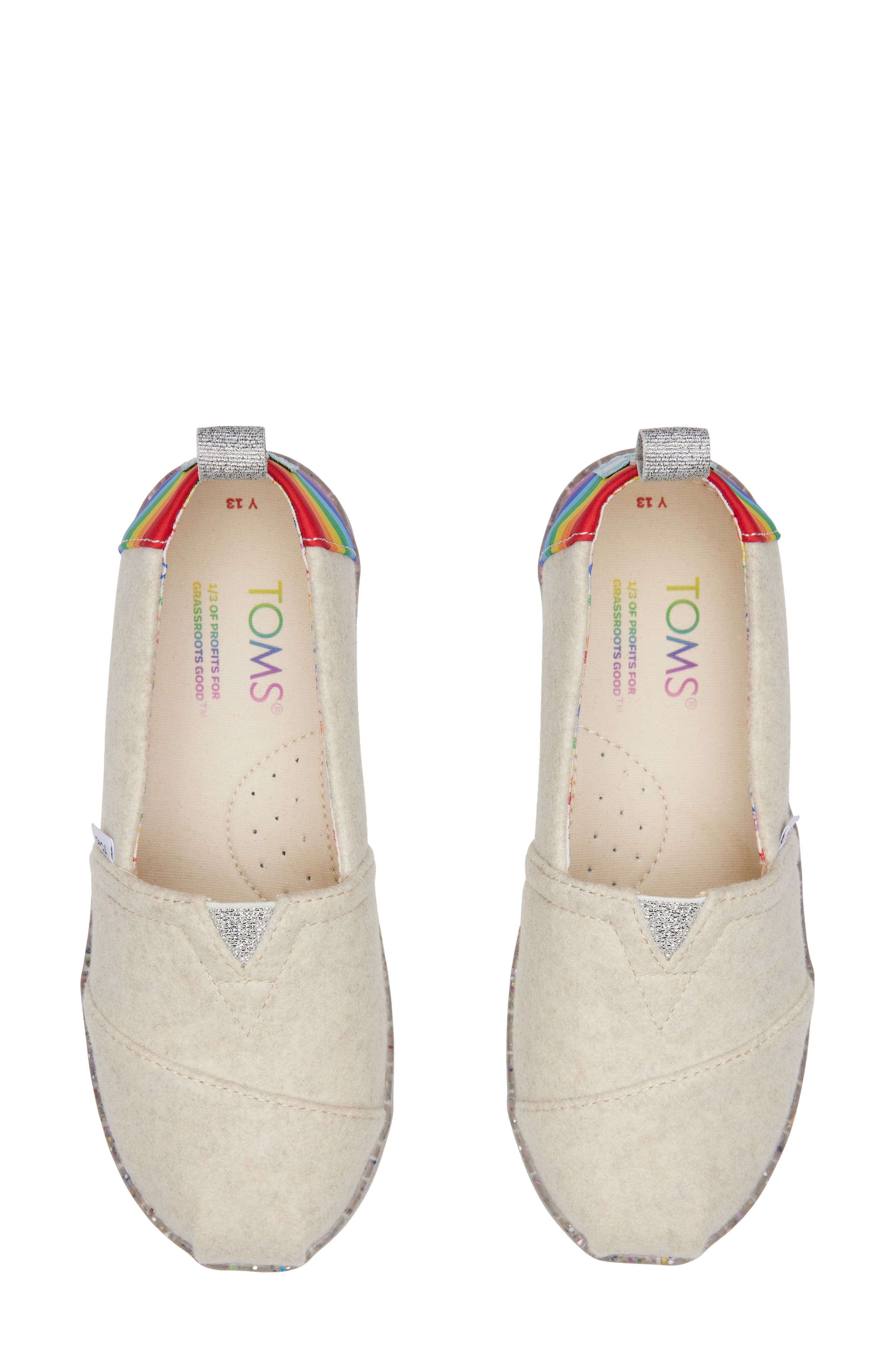 TOMS Kids' Alpargata Slip-On Sneaker, Alternate, color, 