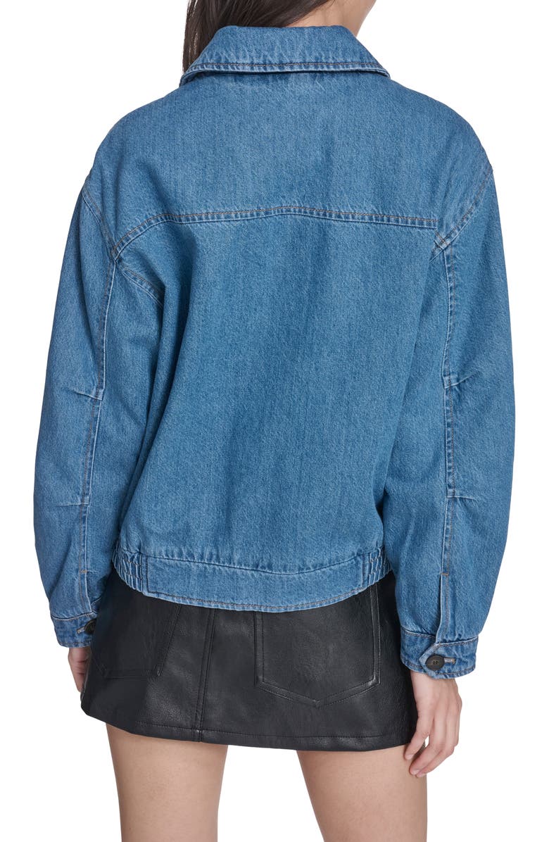 Levi's Laydown Denim Utility Jacket, Alternate, color, Medium Wash Denim