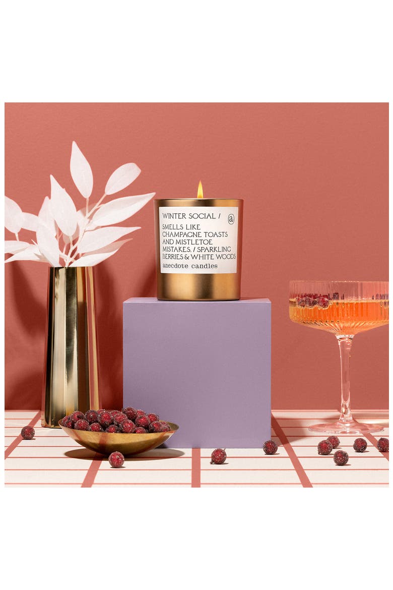 Winter Social Candle, Alternate, color, GOLD