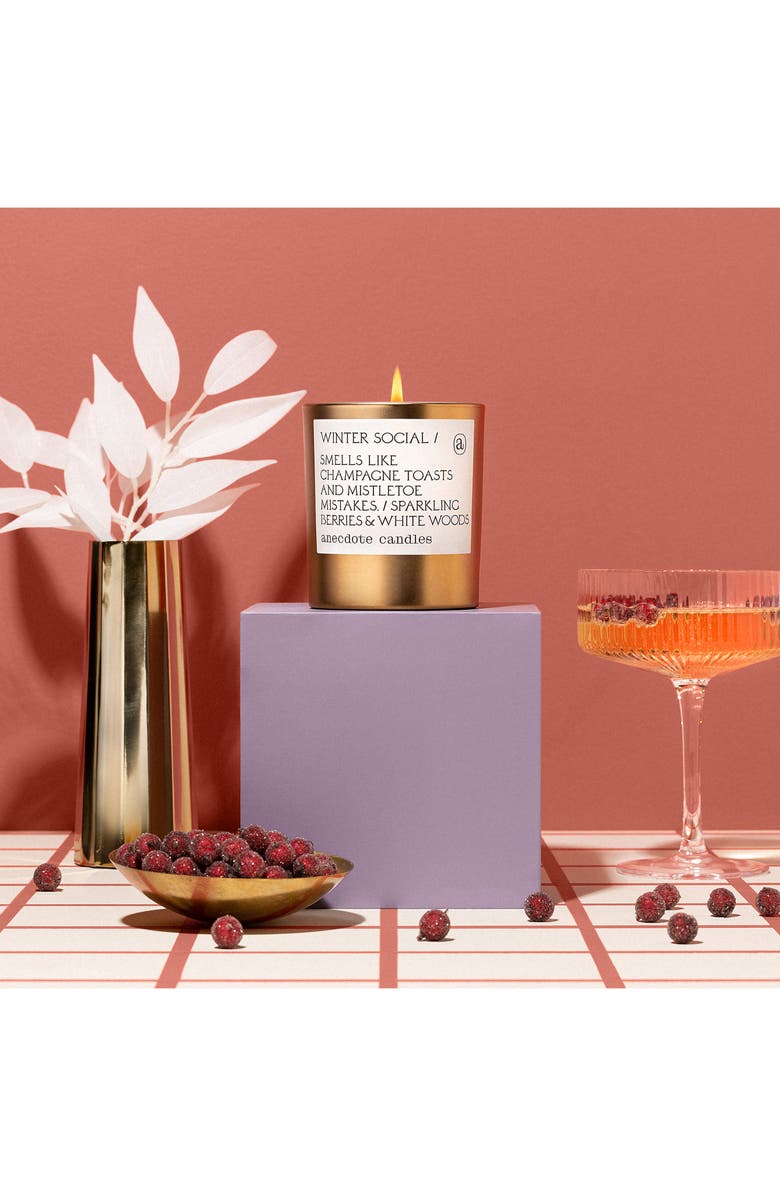 ANECDOTE CANDLES Winter Social Candle, Alternate, color, Gold