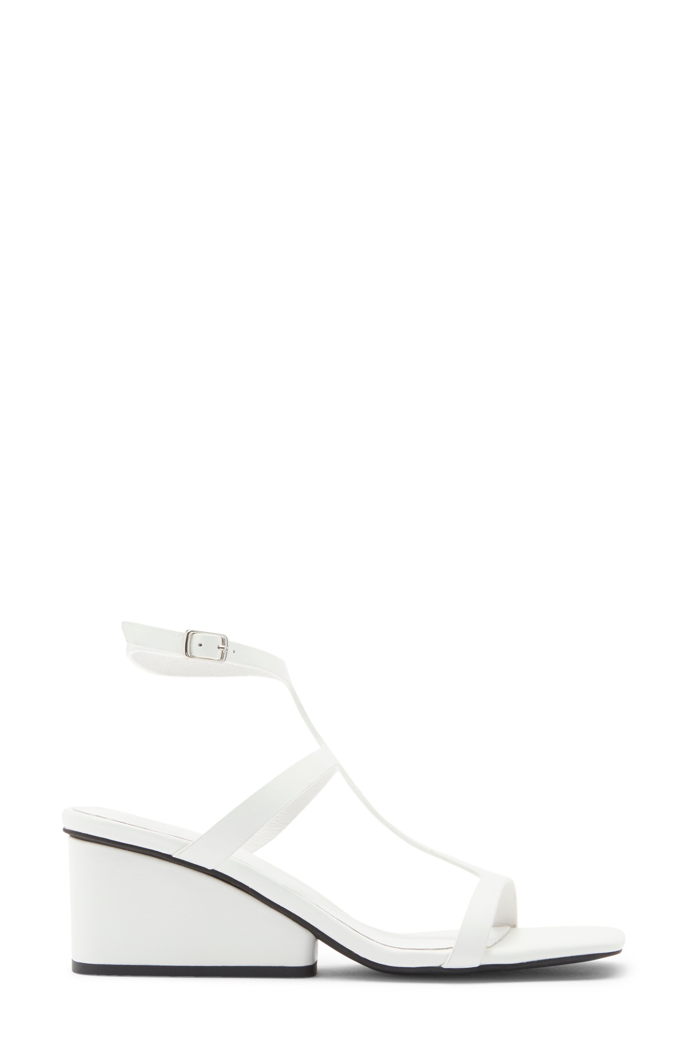 Semy Ankle Strap Wedge Sandal, Alternate, color, WHITE