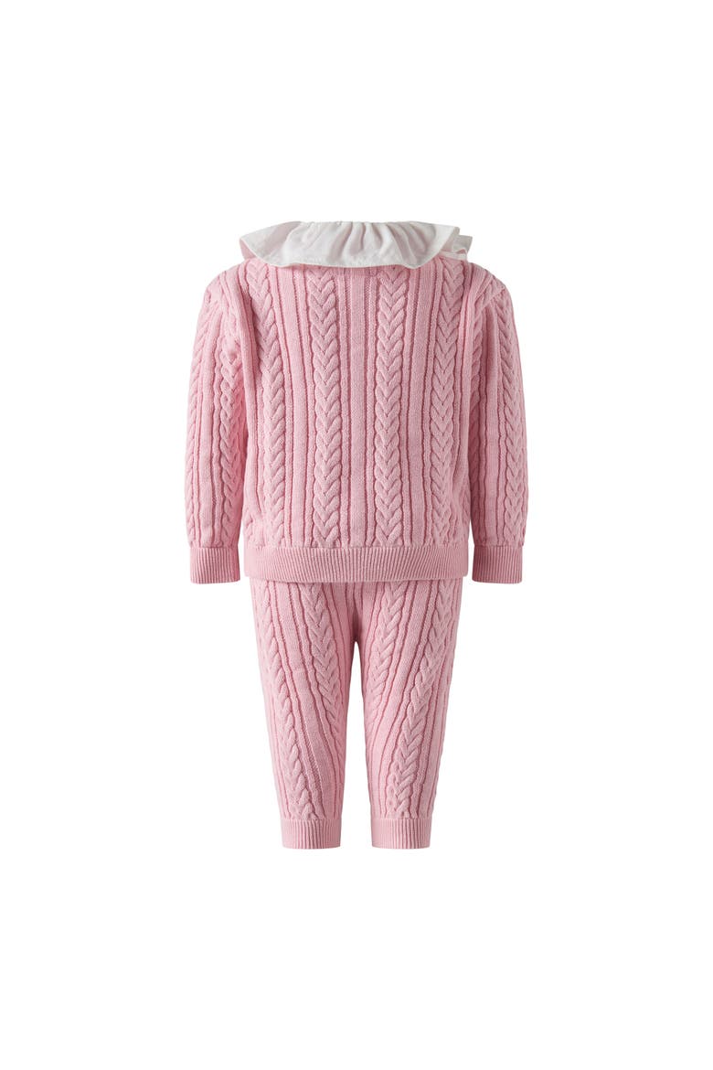 Cable Knit Set, Alternate, color, Pink