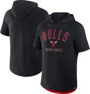 FANATICS Men's Fanatics Black Chicago Bulls Pass Legend Raglan Hoodie T-Shirt