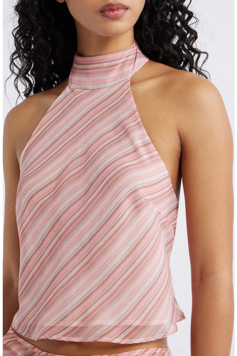 Piper Halter Top, Alternate, color, PINK STRIPE