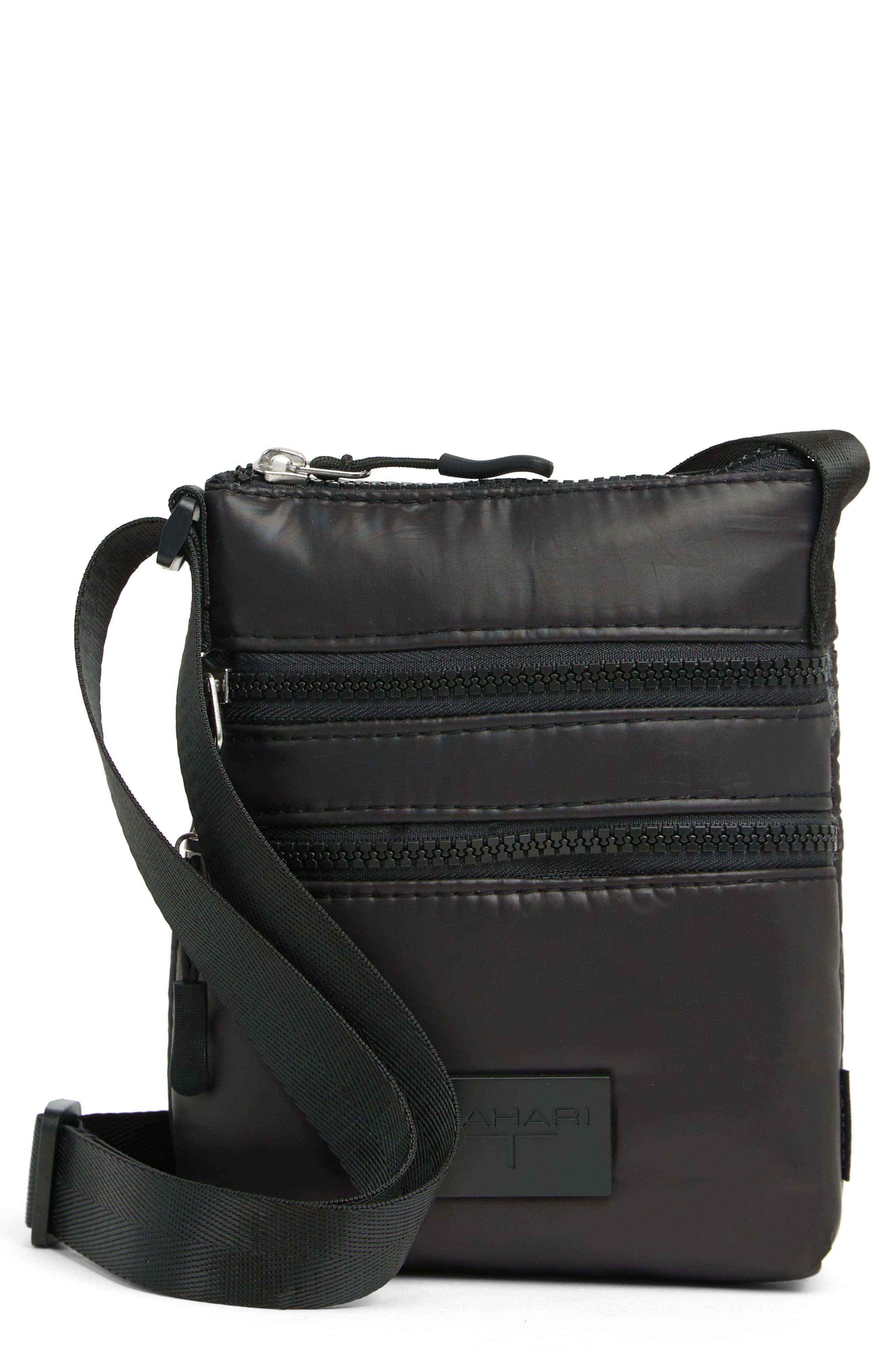 Tahari On-the-Go Triple Zip Crossbody Bag, Main, color, 