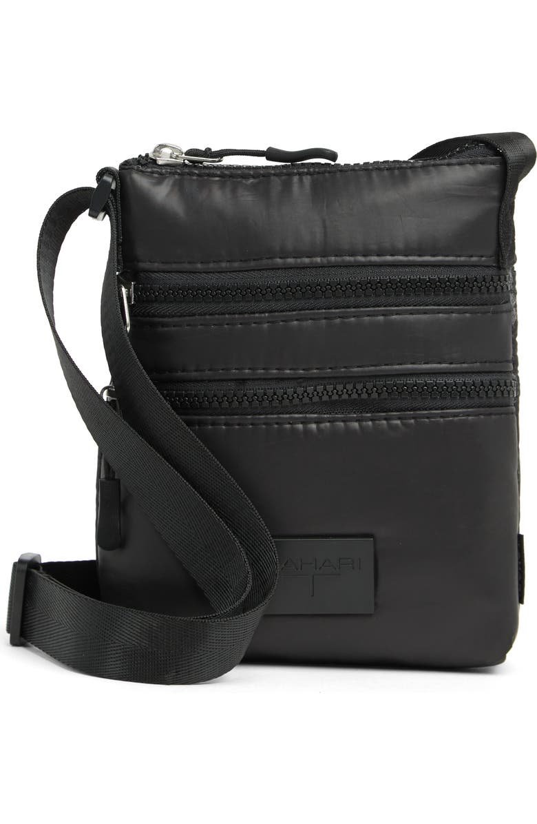 Tahari On-the-Go Triple Zip Crossbody Bag, Main, color,