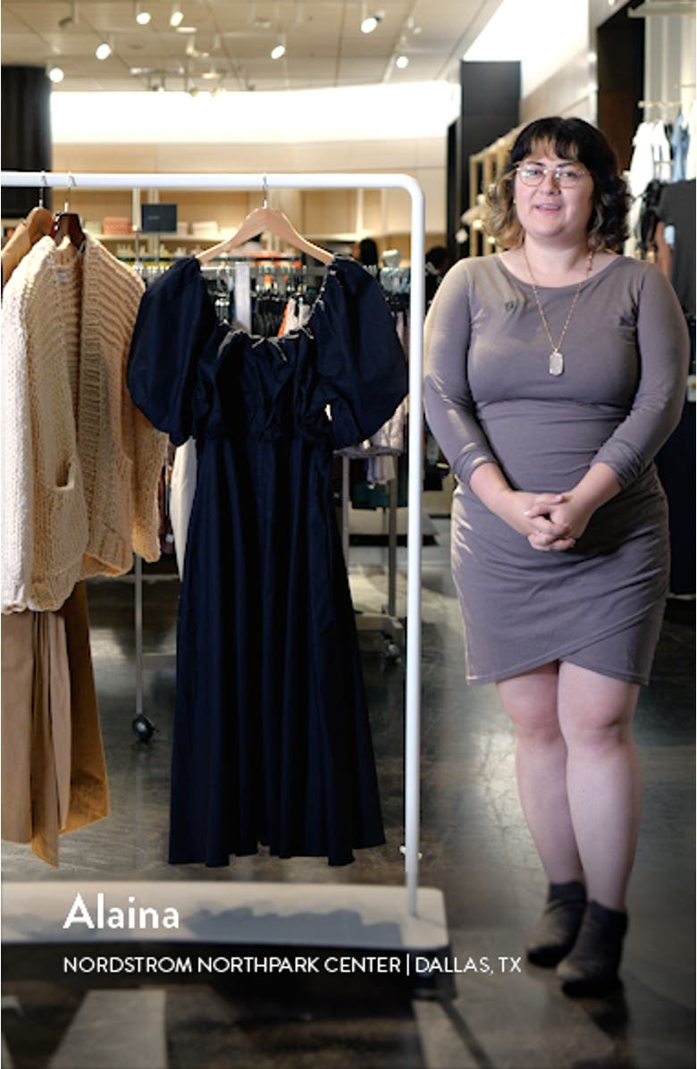 Rosabella Puff Sleeve Midi Dress, sales video thumbnail