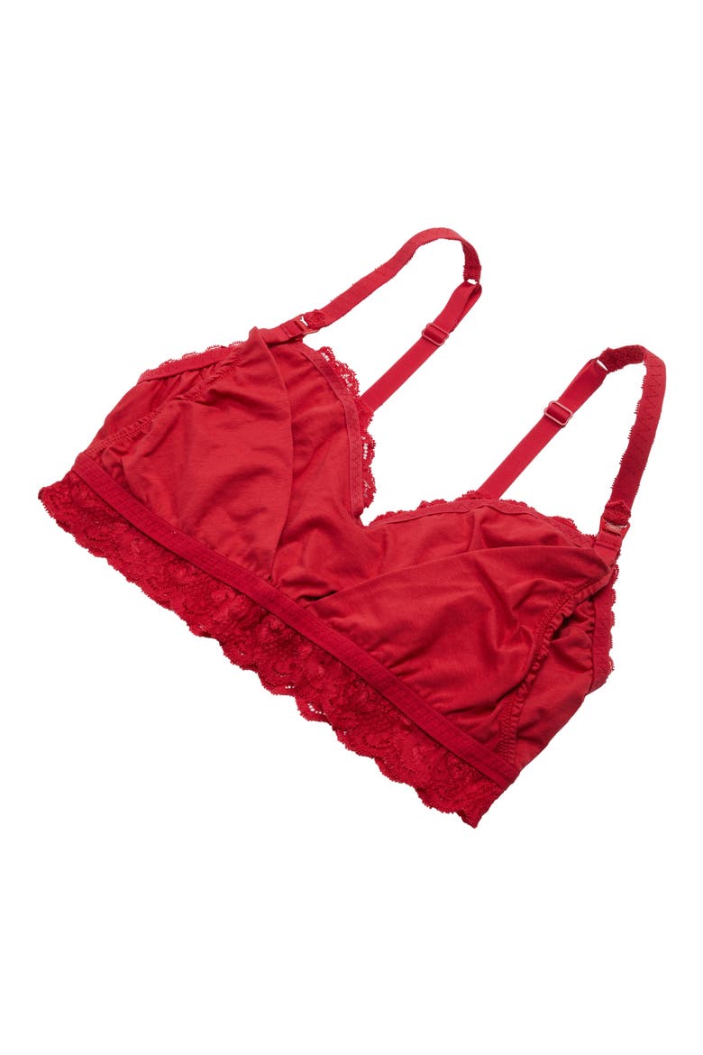 Never Say Never Soft Cup Nursing Bralette, Alternate, color, MYSTIC RED