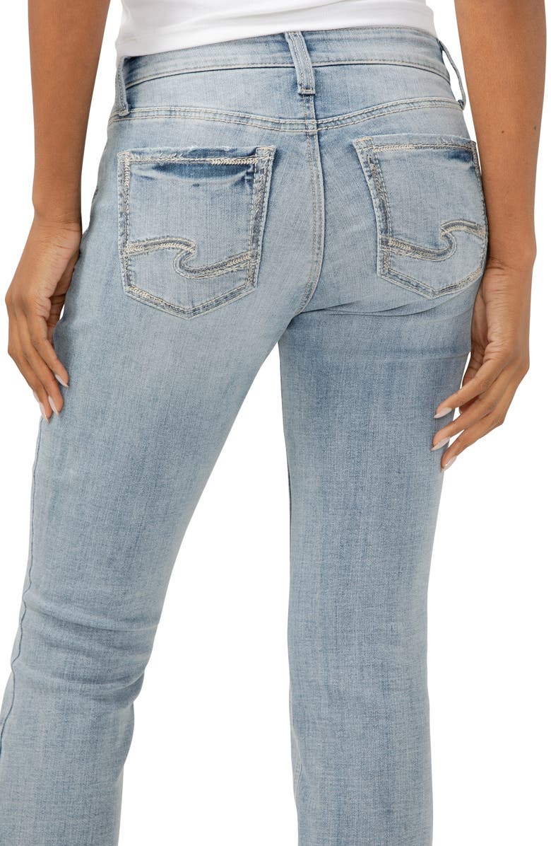 Silver Jeans Co. Suki Curvy Mid Rise Slim Bootcut Jeans, Alternate, color, Blue Grass