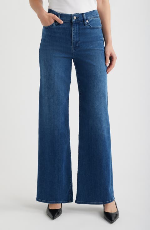 Le Slim Palazzo High Waist Wide Leg Jeans