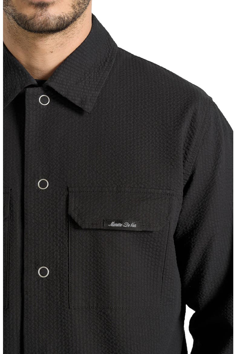 Milo Textured Cargo Jacket, Alternate, color, Black