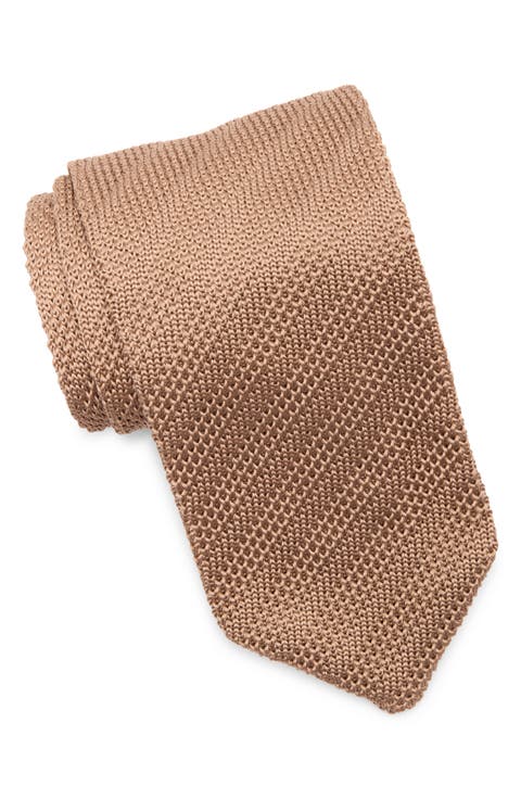 Stanley Solid Knit Tie
