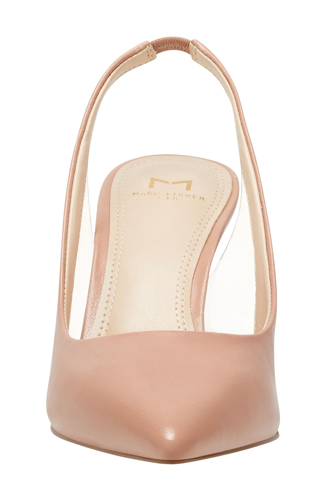 Zudi Slingback Pump, Alternate, color, BLUSH/ CLEAR LEATHER